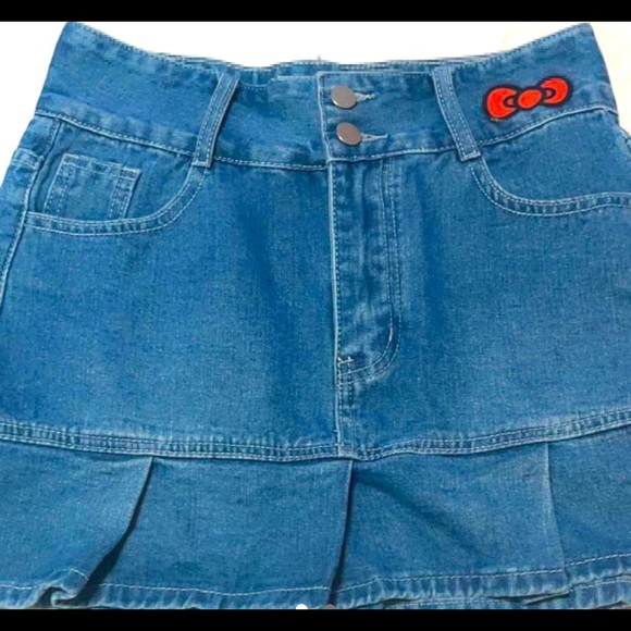 Hello Kitty Denim Skirt - Picture 1 of 2
